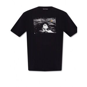 Acne Studios Black Tee with Graphic Detail